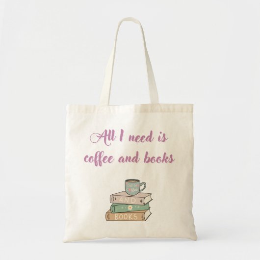 Coffee lover bag book lover bag トートバッグ (正面)