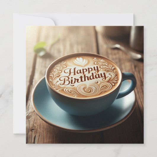 Coffee Lover birthday card  (正面)