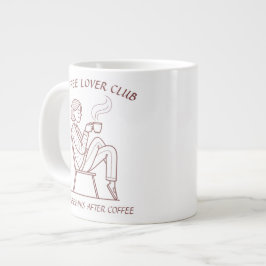 Coffee Lover Club: コーヒーの後が人生の始まり ジャンボコーヒーマグカップ