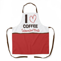 Coffee Lover Custom Name Coffee Bean Design