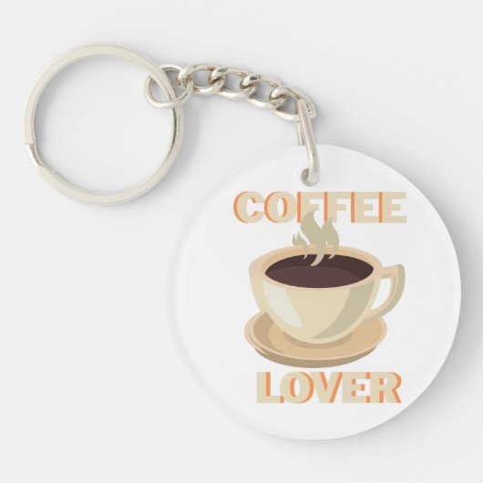 Coffee Lover – Cute & Cozy for Caffeine Fans キーホルダー (正面)