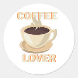 Coffee Lover – Cute & Cozy for Caffeine Fans ラウンドシール