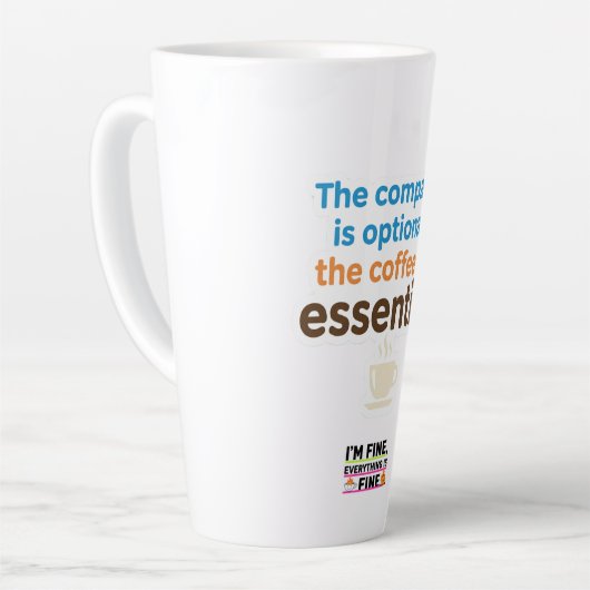 Coffee Lover Daily Ritual Sticker カフェラテマグ (左アングル)