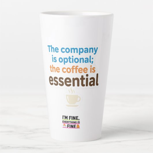 Coffee Lover Daily Ritual Sticker カフェラテマグ (正面)