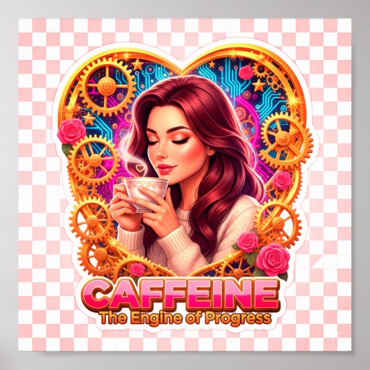 Coffee Lover Daily Ritual Sticker ポスター (正面)