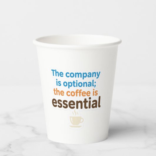 Coffee Lover Daily Ritual Sticker 紙コップ (正面)