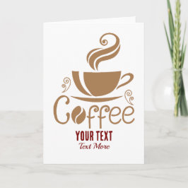 Coffee Lover Design – Minimal Coffee Cup Graphic カード