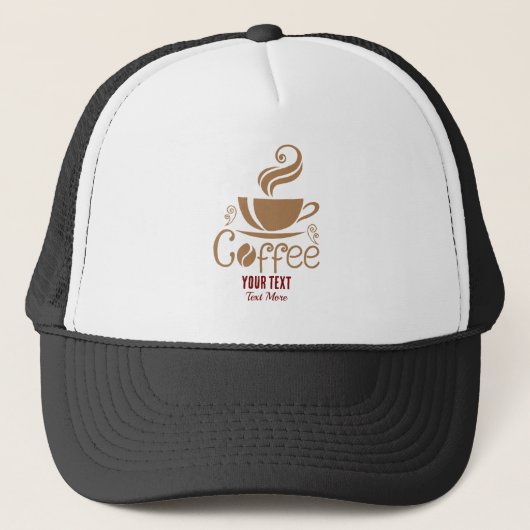 Coffee Lover Design – Minimal Coffee Cup Graphic キャップ (正面)