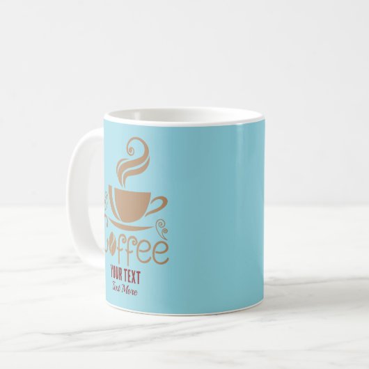 Coffee Lover Design – Minimal Coffee Cup Graphic コーヒーマグカップ (正面左)