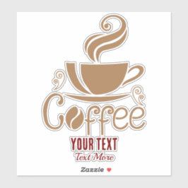 Coffee Lover Design – Minimal Coffee Cup Graphic シール