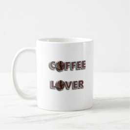 Coffee Lover Design with Real Bean コーヒーマグカップ