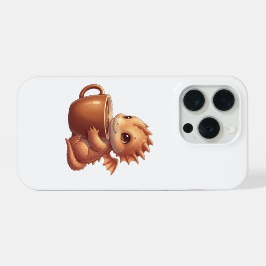 Coffee Lover Dragon iPhoneケース (裏面横)