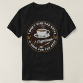 Coffee Lover Drinker - Caffeine Morning Espresso C Tシャツ (デザイン正面)