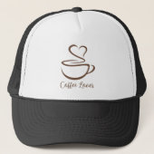 Coffee Lover Heart Steam キャップ (正面)