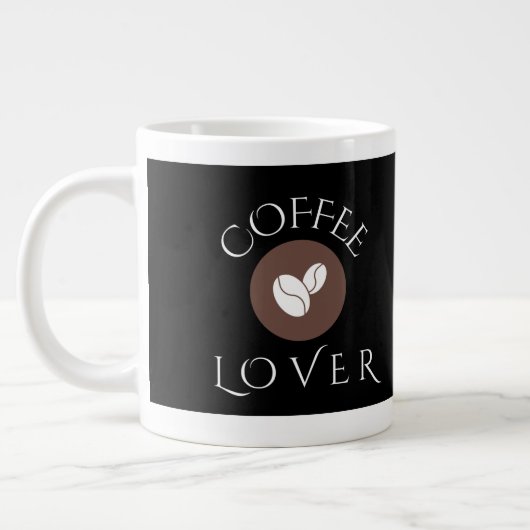 Coffee Lover, Home, Office & Gift Giving ジャンボコーヒーマグカップ (左)