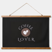 Coffee Lover, Home, Office & Gift Giving 吊り下げ型タペストリー (正面)