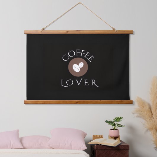 Coffee Lover, Home, Office & Gift Giving 吊り下げ型タペストリー (寝室)