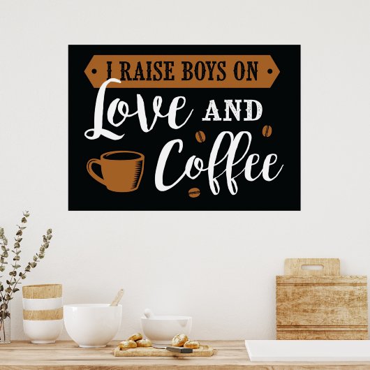 Coffee Lover Love And Coffee ポスター (キッチン)