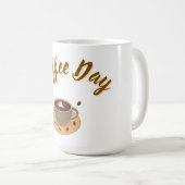 Coffee Lover Mug | Cute Coffee Cup Design | Gift f コーヒーマグカップ (正面右)