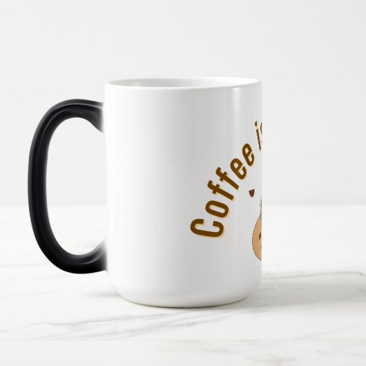 Coffee Lover Mug | Cute Coffee Cup Design | Gift f モーフィングマグカップ (左)