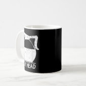 Coffee Lover Pot Head TShirt  コーヒーマグカップ (正面左)