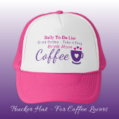 Coffee lover take it easy pink キャップ