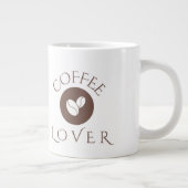 Coffee Lover Throw Pillow – Cozy Home Décor Gift ジャンボコーヒーマグカップ (右)