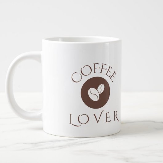 Coffee Lover Throw Pillow – Cozy Home Décor Gift ジャンボコーヒーマグカップ (左)