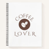 Coffee Lover Throw Pillow – Cozy Home Décor Gift ノートブック (正面)