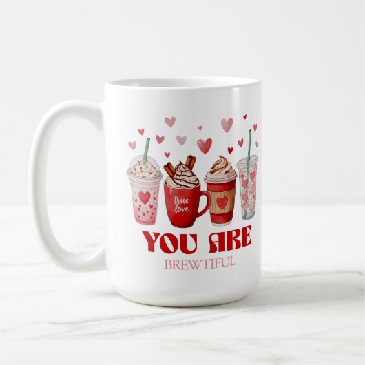 Coffee Lover Valentines Day コーヒーマグカップ (左)