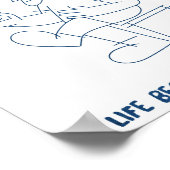 Coffee Lover Wall Art Poster Minimalist Line Art ポスター (角)