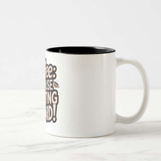 Coffee Lover's "Adulting is Hard" Mug ツートーンマグカップ (右)
