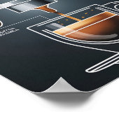 Coffee Lover's Espresso Guide for Kitchen Decor ポスター (角)