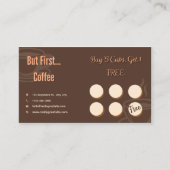 Coffee Loyalty Card Minimal Brown ロイヤリティカード (正面)