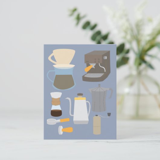 Coffee Maker Tools ポストカード (スタンド正面)