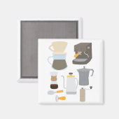 Coffee Maker Tools マグネット (正面/裏面)