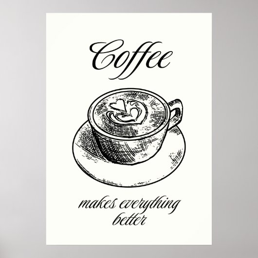 Coffee makes everything better  ポスター (正面)