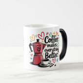 Coffee Makes Everything Better モーフィングマグカップ (正面右)