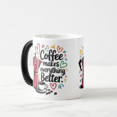 Coffee Makes Everything Better モーフィングマグカップ (正面左)