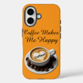 Coffee Makes Me Happy Cute Case-Mate iPhoneケース (裏面)