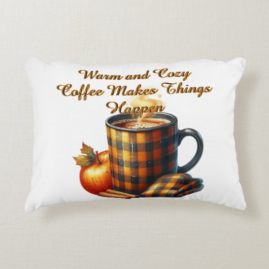 Coffee Makes Things Happen アクセントクッション (正面)