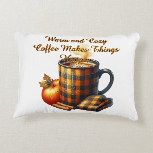 Coffee Makes Things Happen アクセントクッション (裏面)