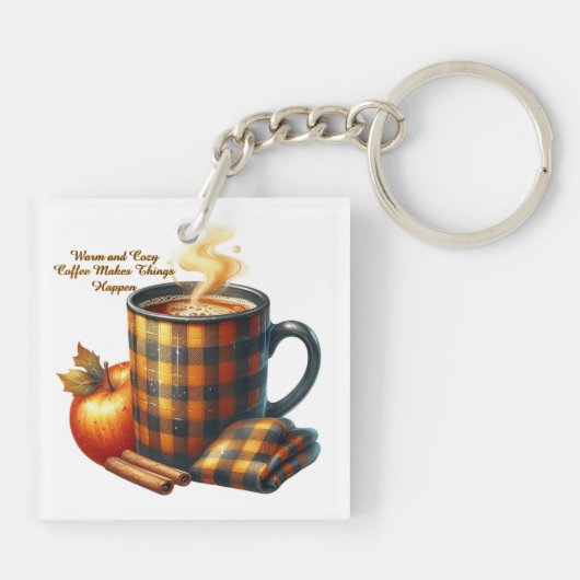 Coffee Makes Things Happen キーホルダー (裏面)