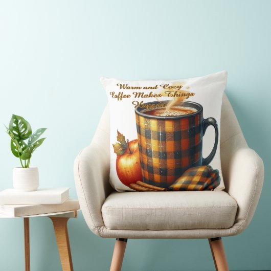 Coffee Makes Things Happen クッション (椅子)