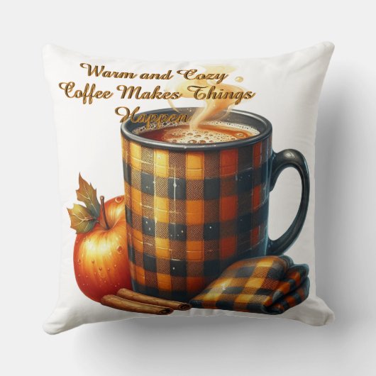 Coffee Makes Things Happen クッション (裏面)