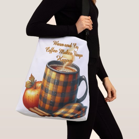 Coffee Makes Things Happen クロスボディバッグ (クローズアップ)