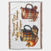 Coffee Makes Things Happen スローブランケット (正面縦)