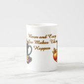Coffee Makes Things Happen ボーンチャイナマグカップ (正面)