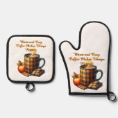 Coffee Makes Things Happen 鍋つかみ&鍋敷きセット (正面)