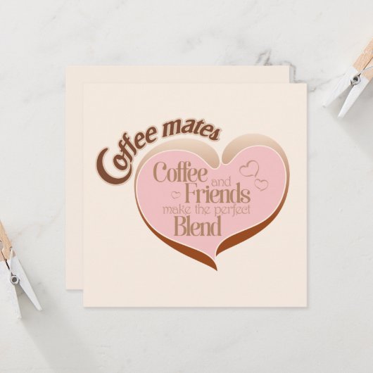 Coffee mates カード (正面/裏面インサイチュ)